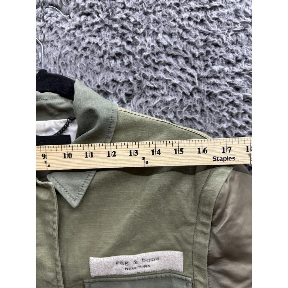 $595‎ Rag & Bone Green Modular Convertible (Vest) Field Jacket Size XS